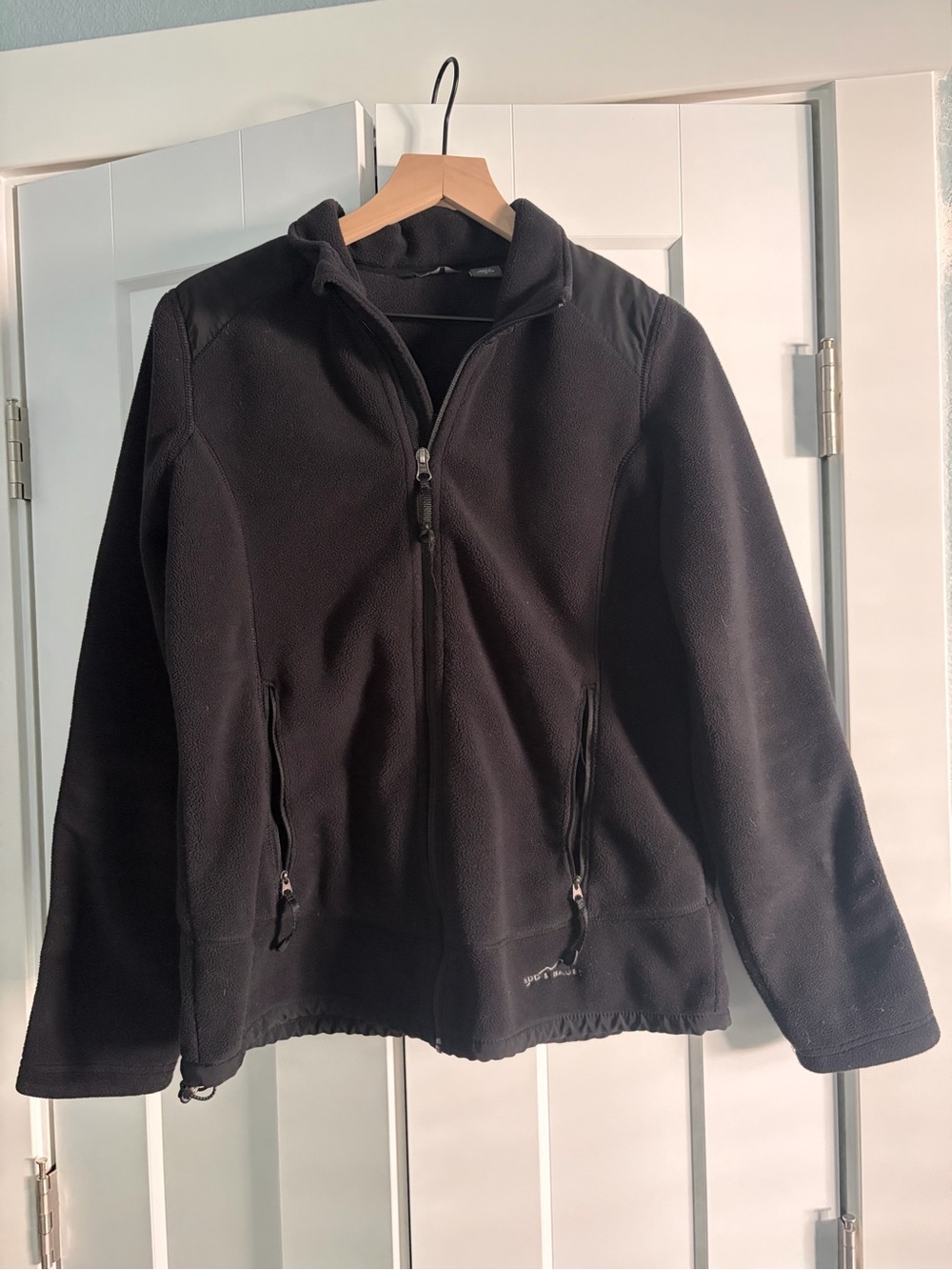Women’s Eddie Bauer Black Full-Zip Fleece Jacket